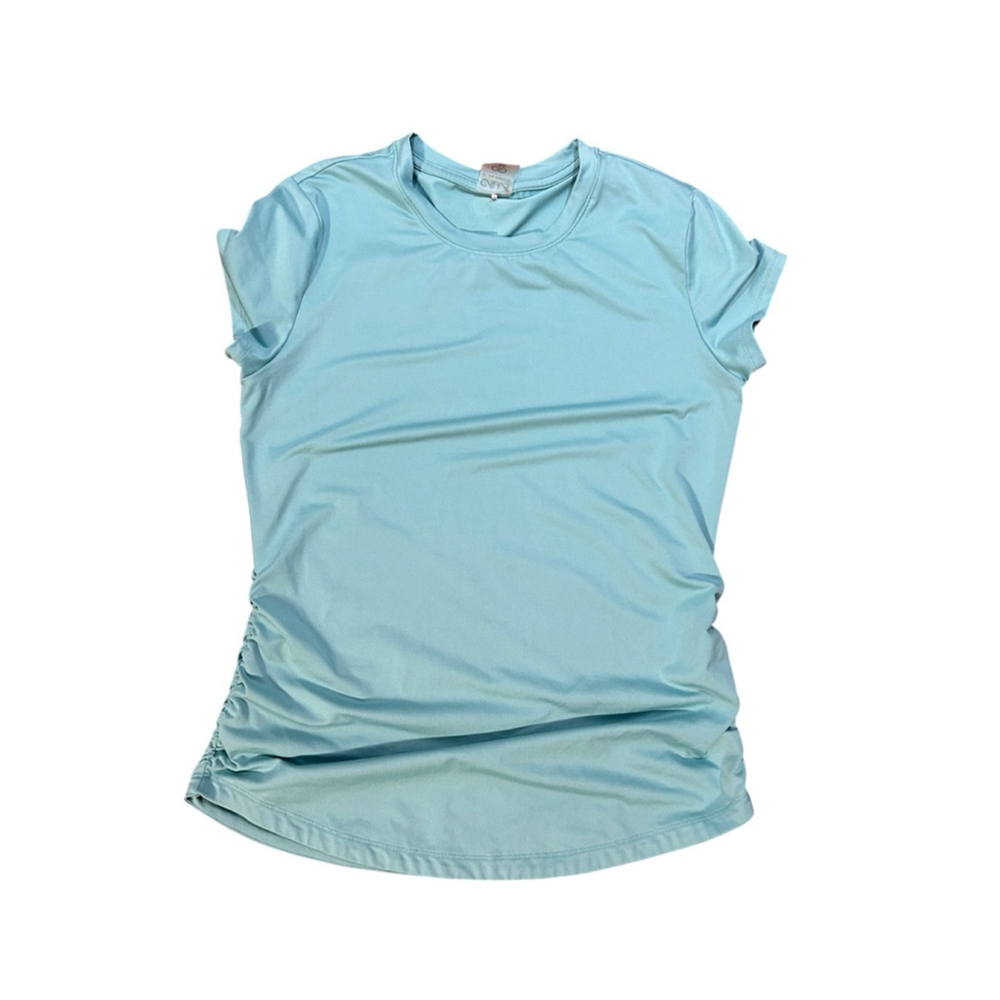 CALIA Athletic Ruched T-Shirt Blue Size M